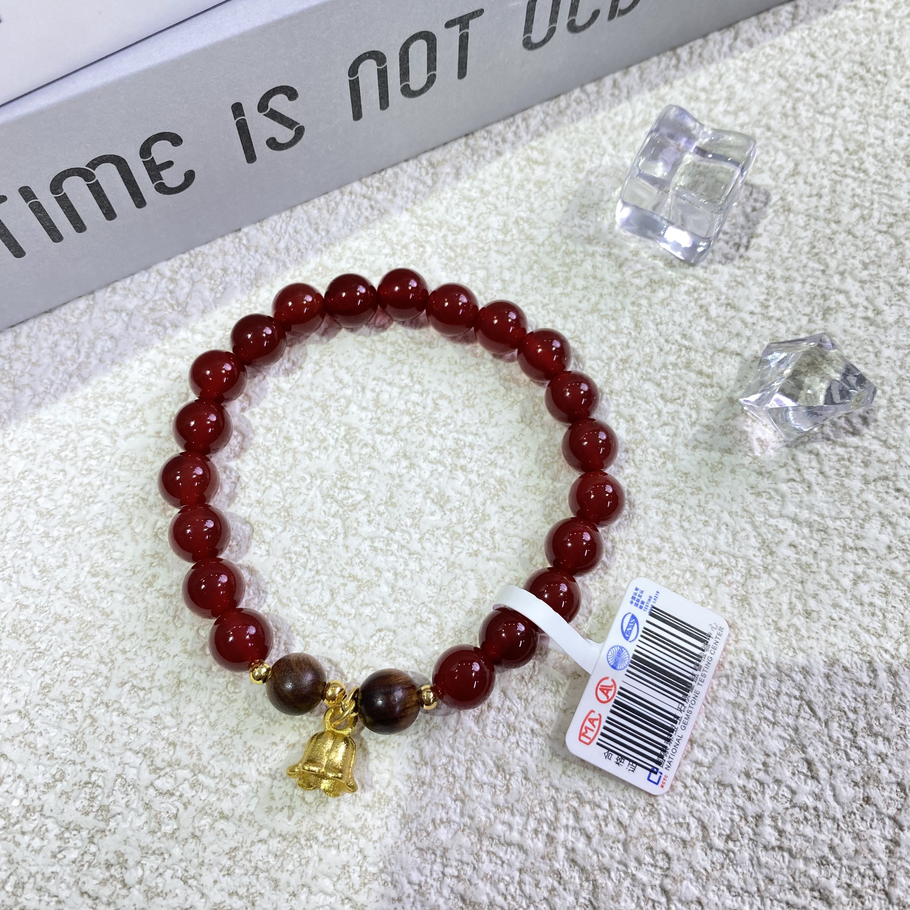 红色玛瑙卡8手链圆珠单圈多圈素圈设计定制多样性发其一YD1037