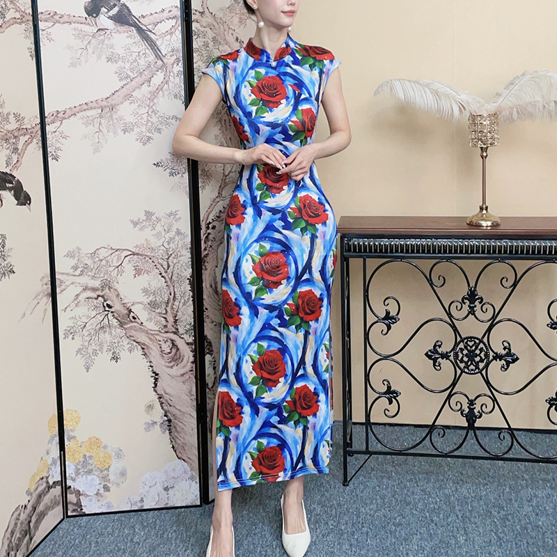 【半生韶华】中国风高腰修身显瘦气质包臀复古优雅改良旗袍连衣裙