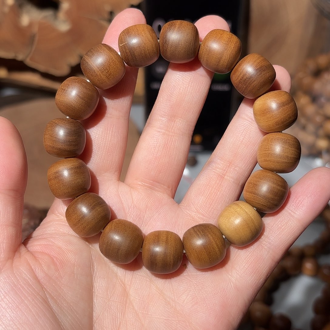 檀香木手串/手链施**緣老山檀香1314瑕疵