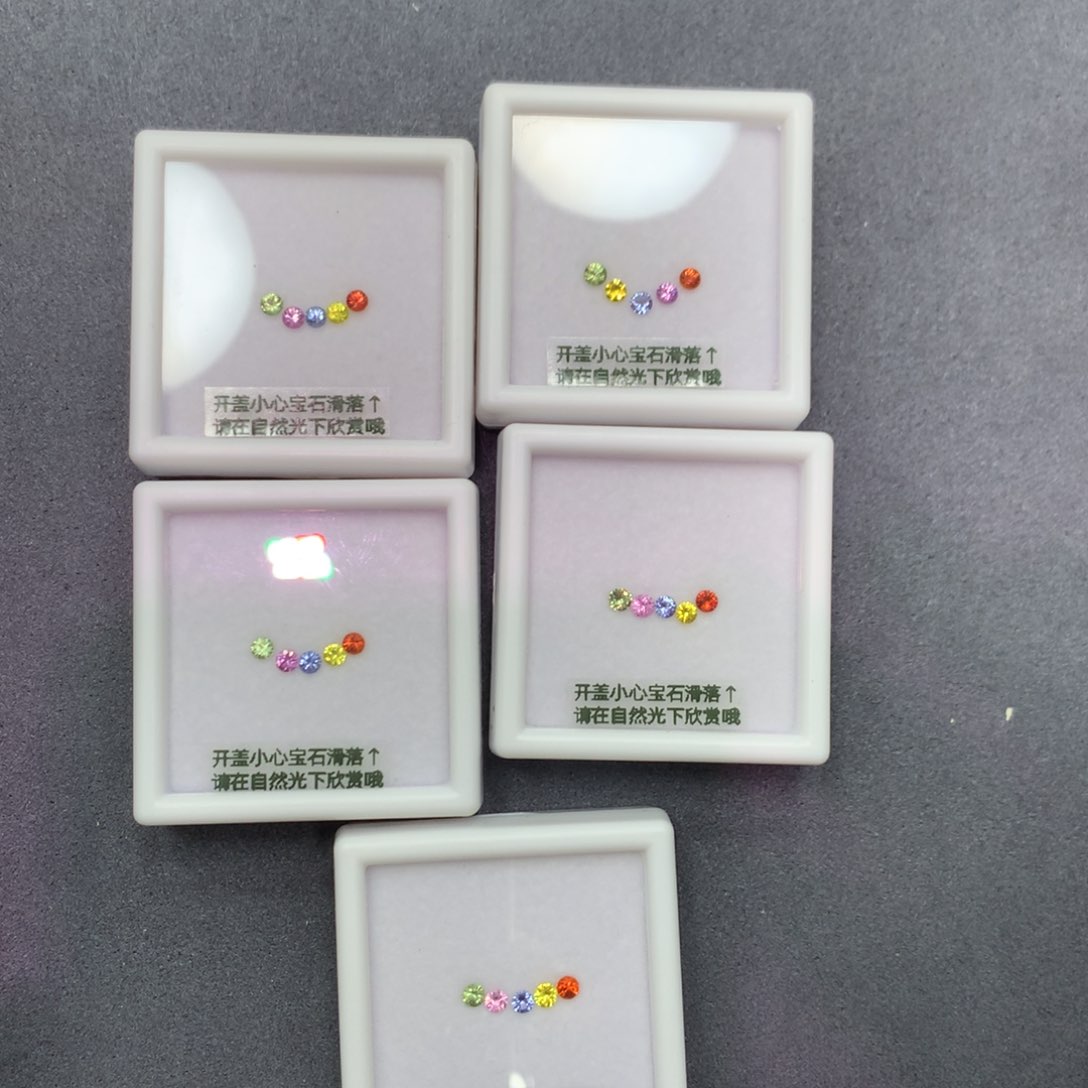 裸石蓝宝石多样性发货一组5粒