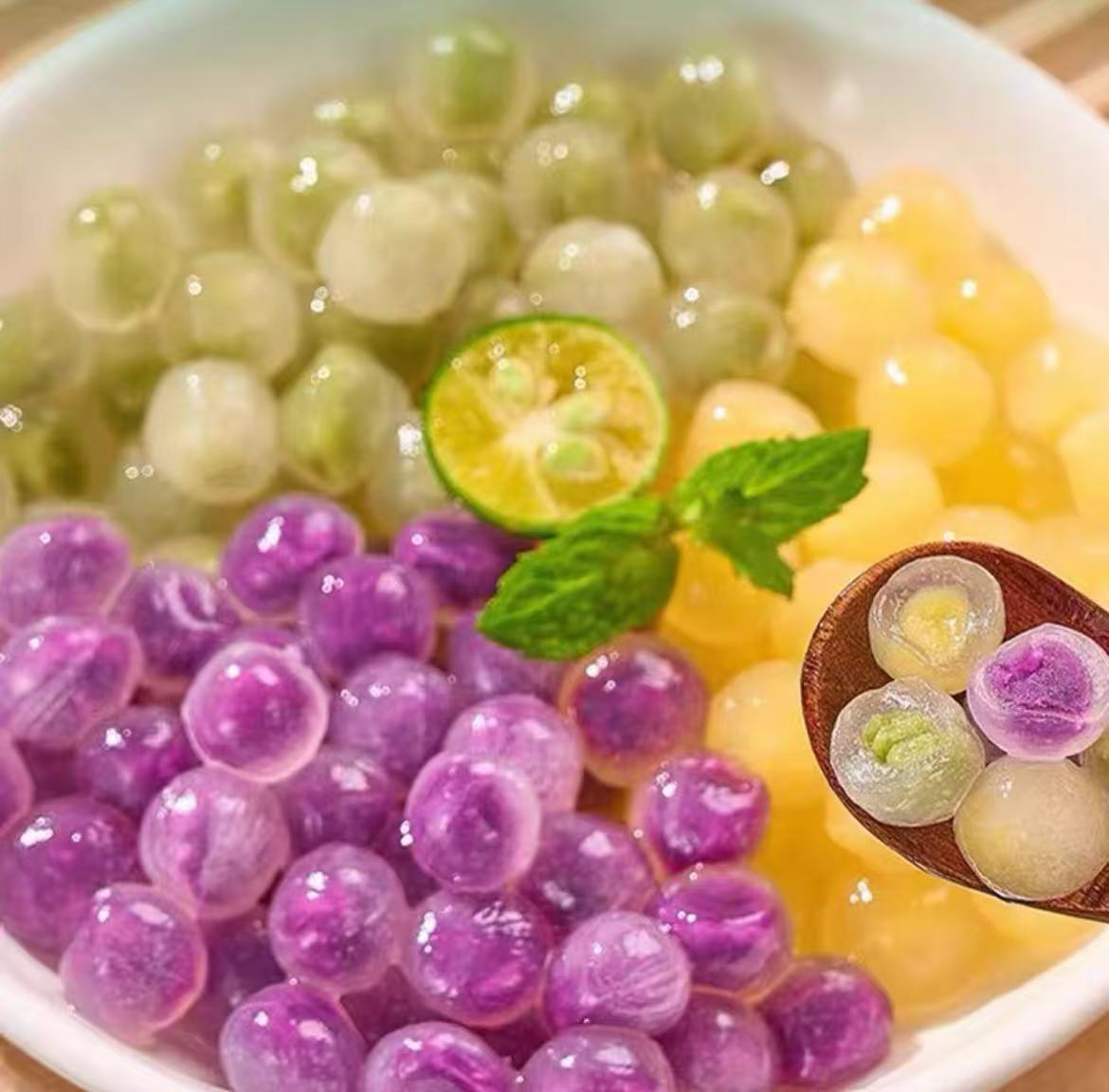 冻品先生安井冻品先生小汤圆三色包心龙珠