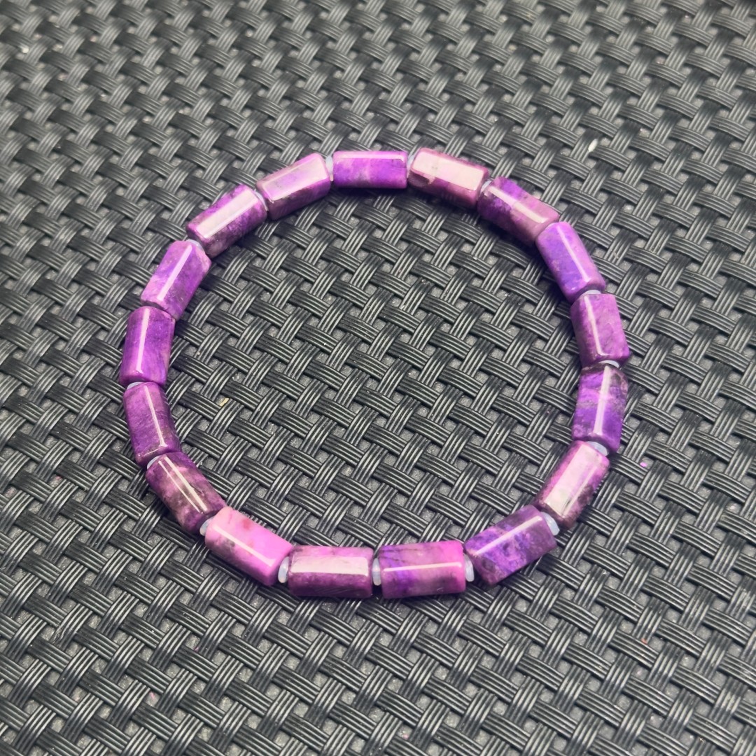 B23紫色6*10m长方形手链