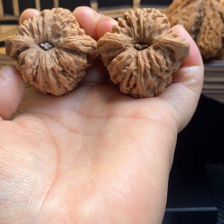 文玩核桃把件?***?925号大凹底