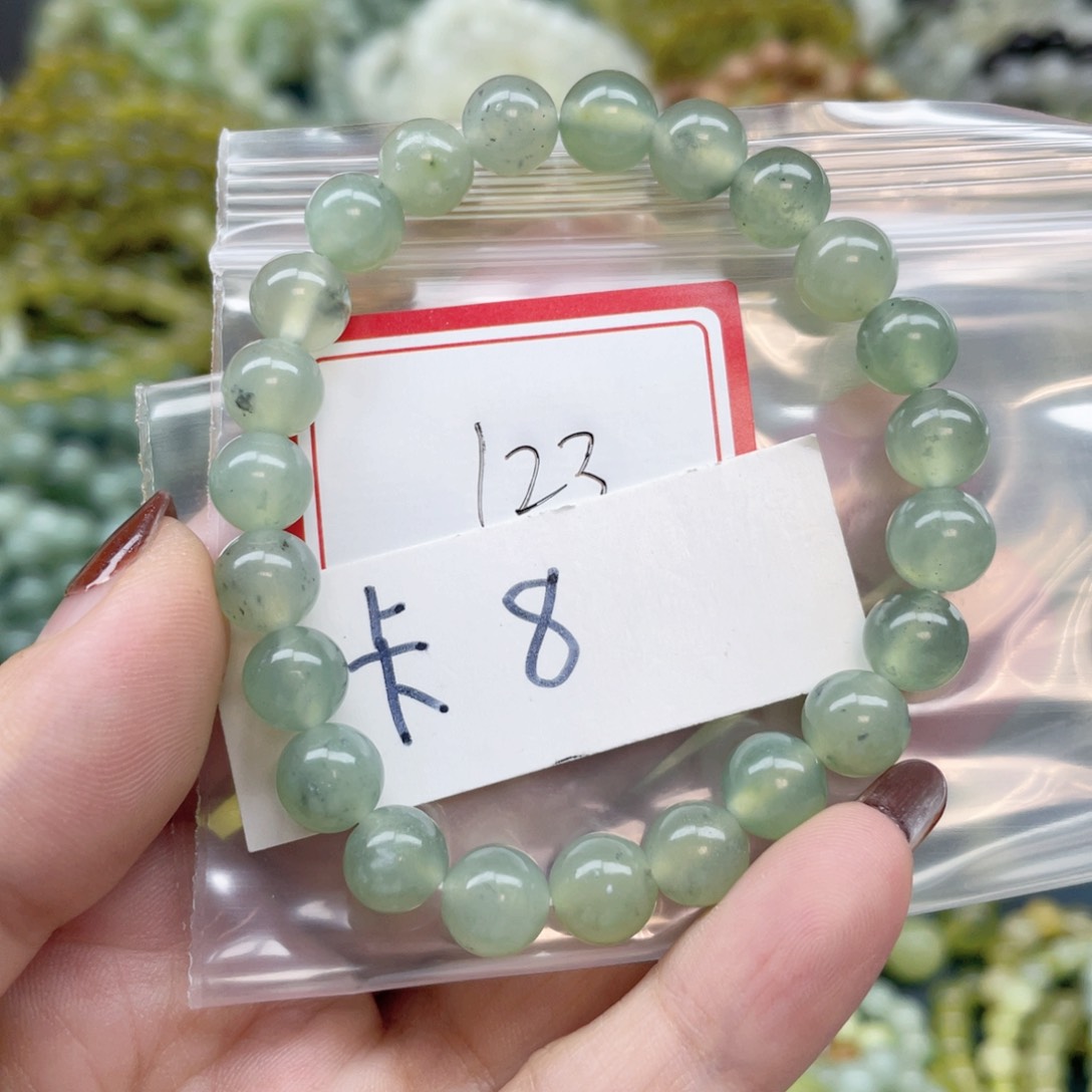 未镶嵌蛇纹石玉手串