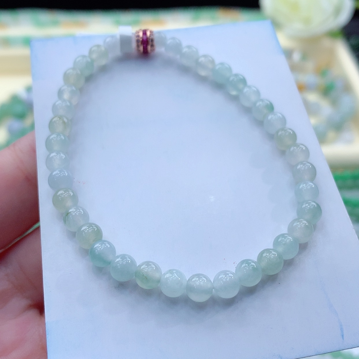 【闪购商品】翡翠毛衣链未镶嵌缅甸天然a货翡翠