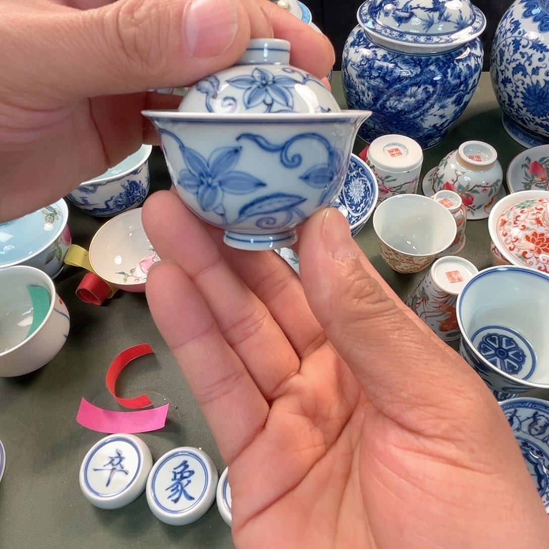 杯青花瓷器青花瓷器