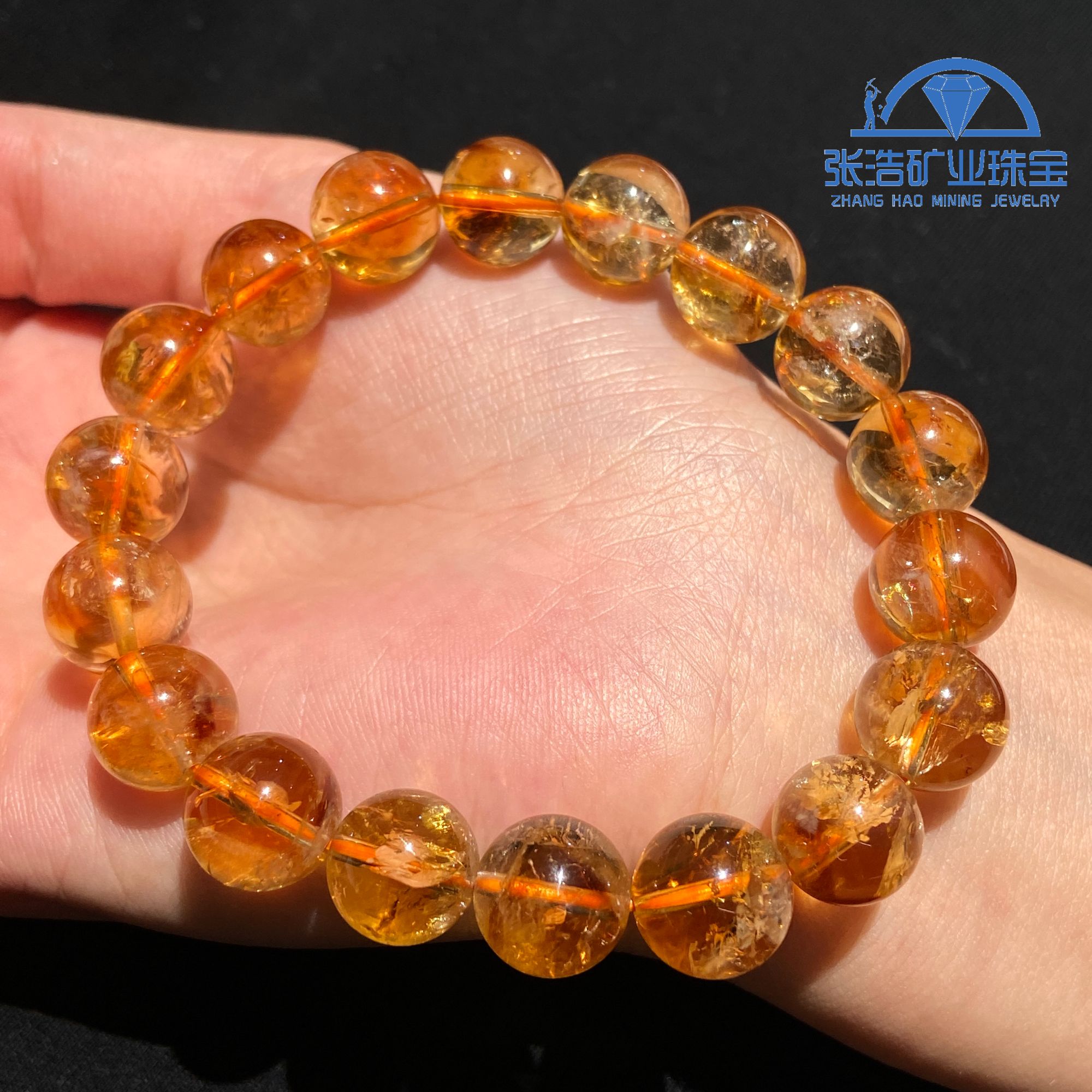 【星浩珠宝】黄塔晶手串25-6T144H330-11【多样性发一件】11mm