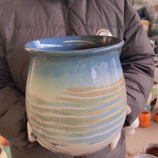 紫砂花盆高25口23—————