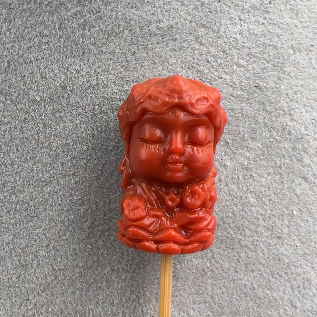 南红玛瑙满肉22*13mm未镶嵌圆*圈