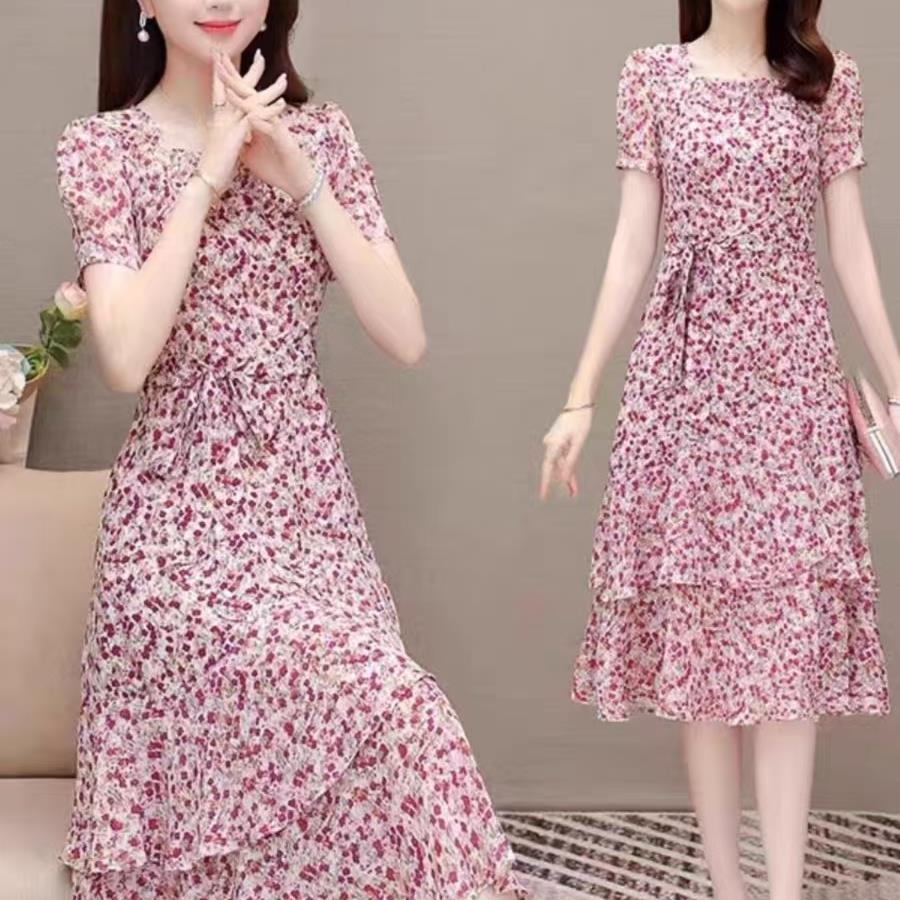 【精品】YANGSHANG 夏季新款显瘦气质连衣裙 P7K175