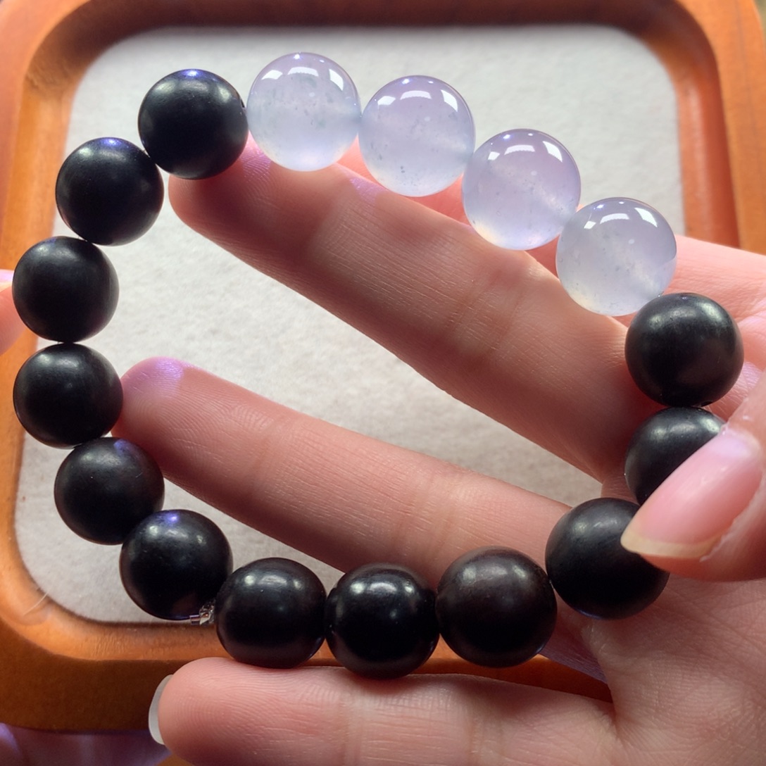 翡翠未镶嵌手链12.7-13mm