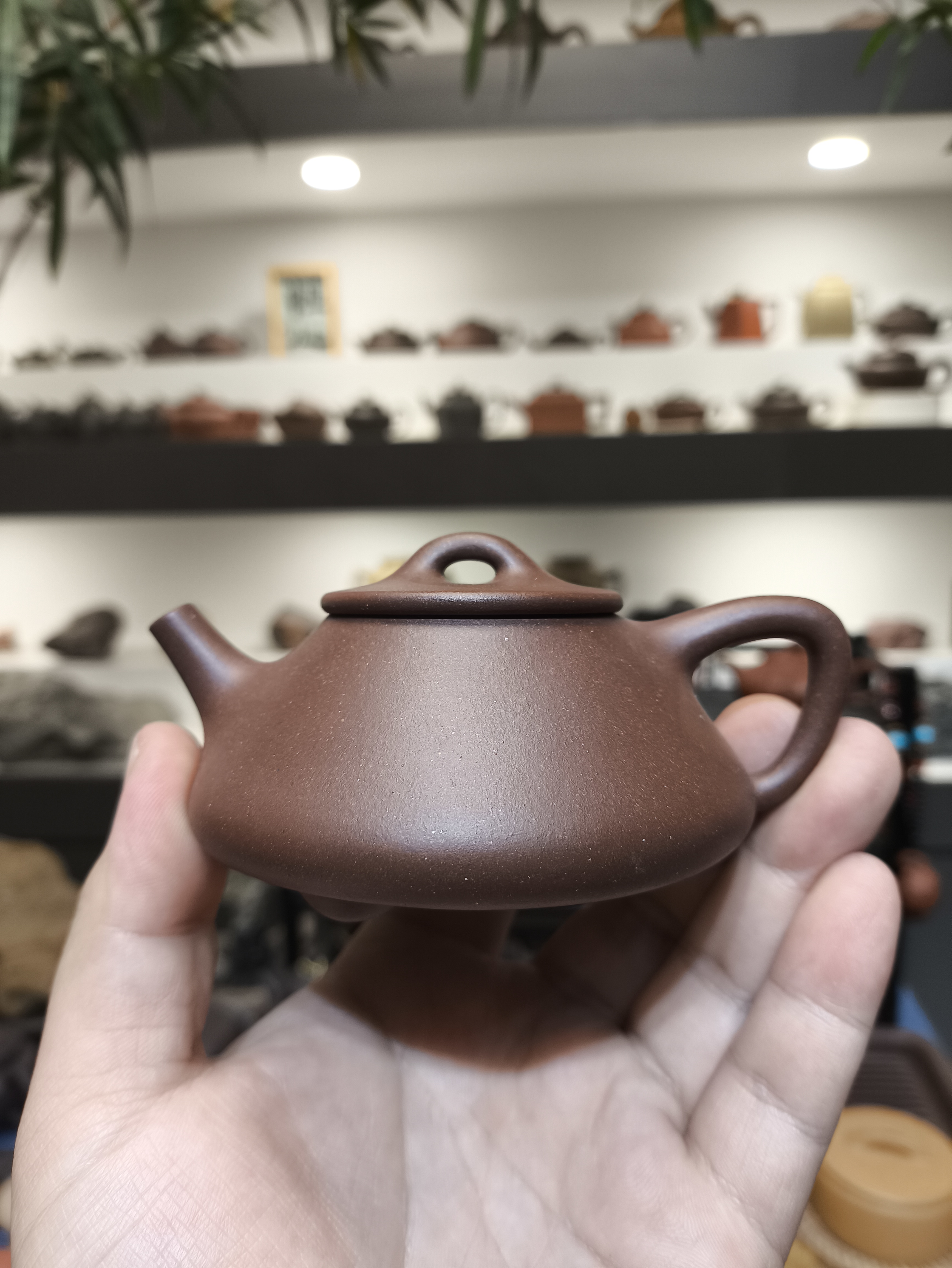 宜兴紫砂原矿底槽青全手工制作小平盖子冶120cc