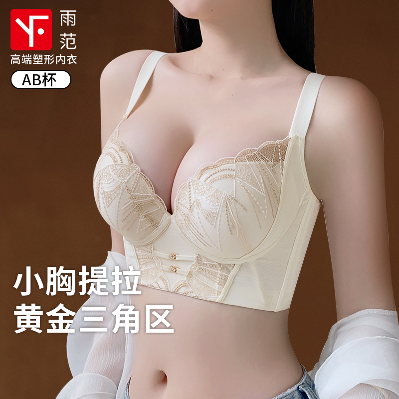 雨范【米兰之夜】小胸聚拢欧若风调整型女士内衣舒适上托性感蕾丝