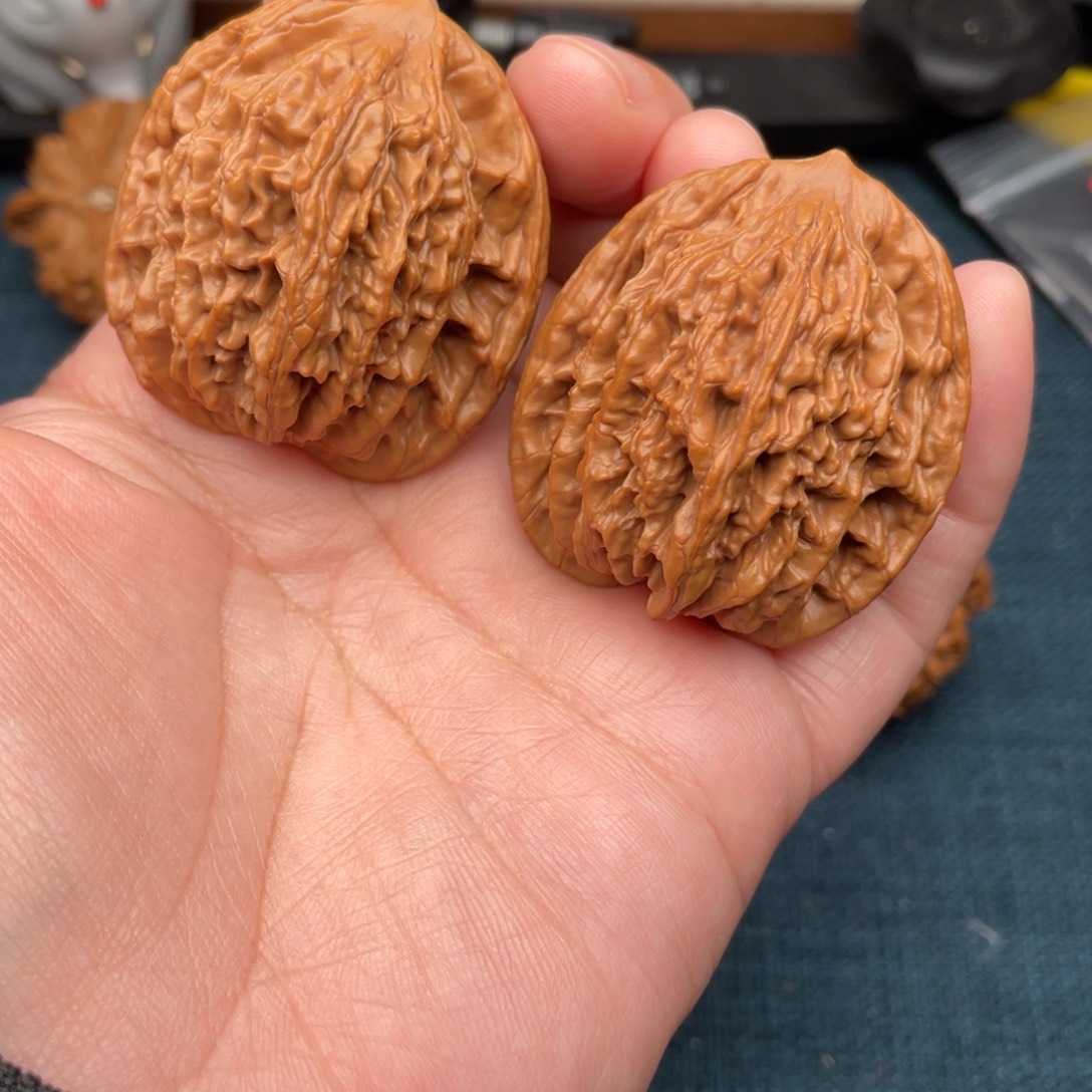 文玩核桃把件s全品大克重高桩麦虎41