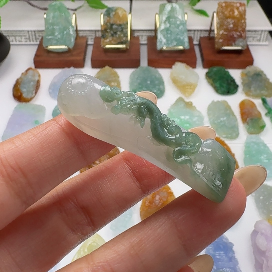 定制翡翠未镶嵌毛货