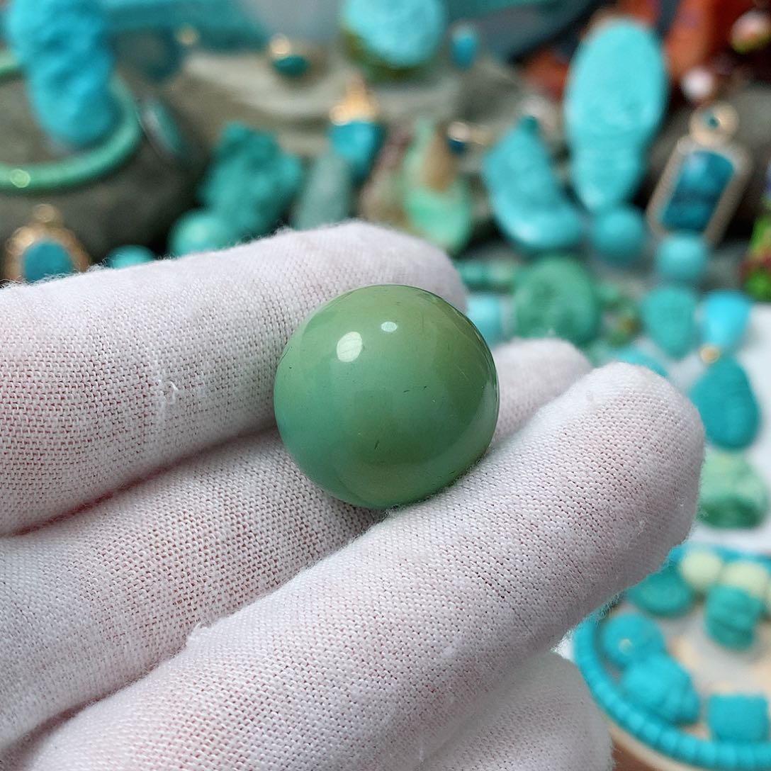 绿松石珠宝奇石未镶嵌风*