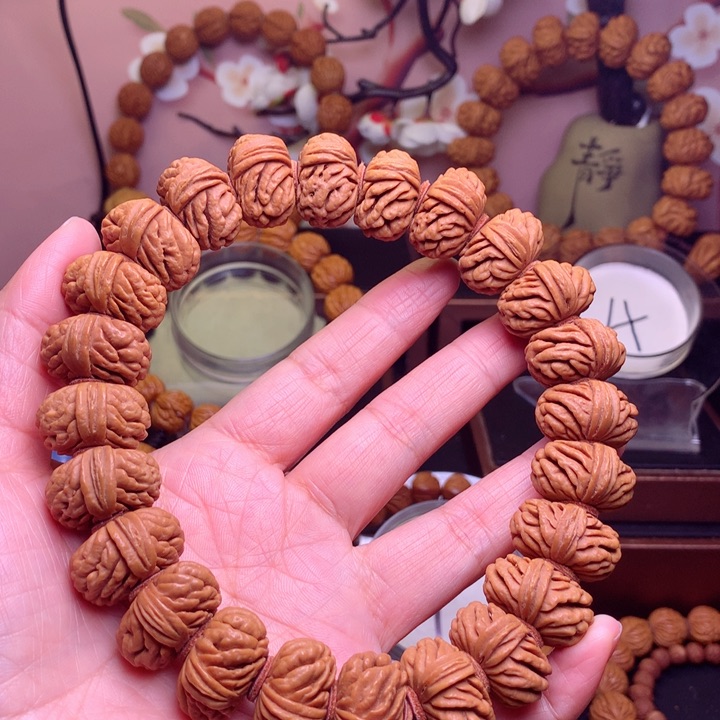 桃核手串龙纹桃核12