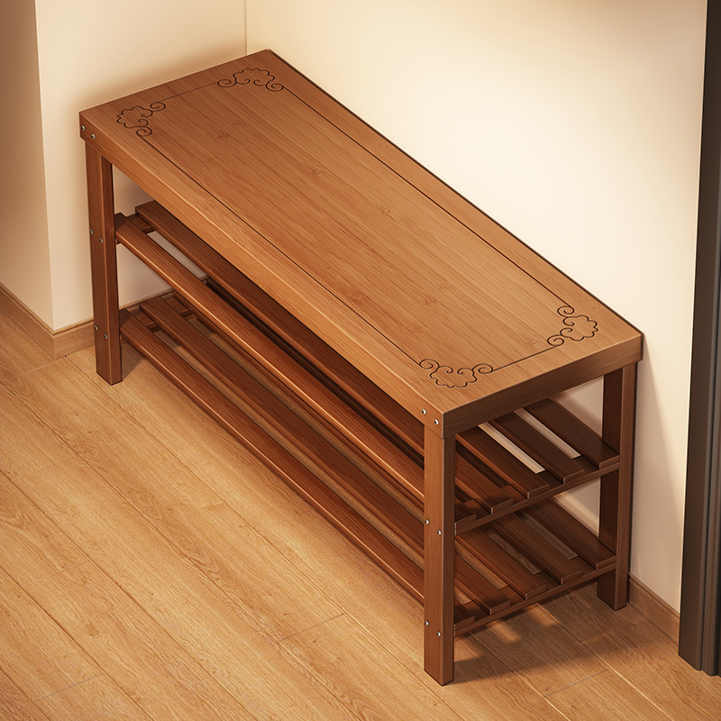 换鞋凳多层家用结实耐用入门换鞋凳子收纳置物架室内简易现代鞋架