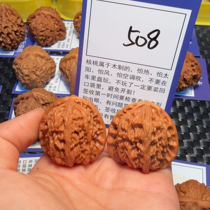 把件文玩核桃508白狮子36