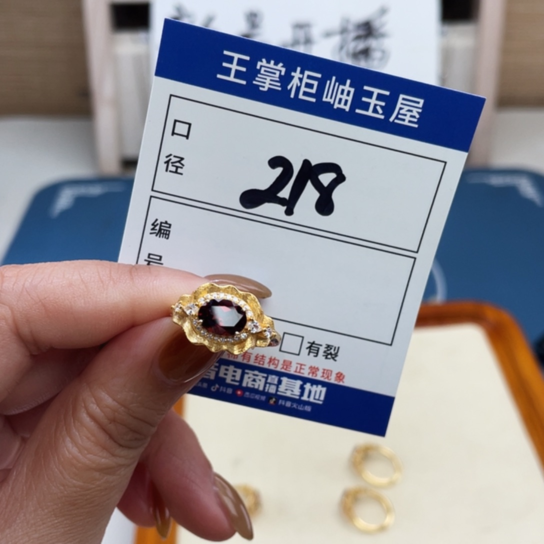 石榴石银S925镶嵌颈饰