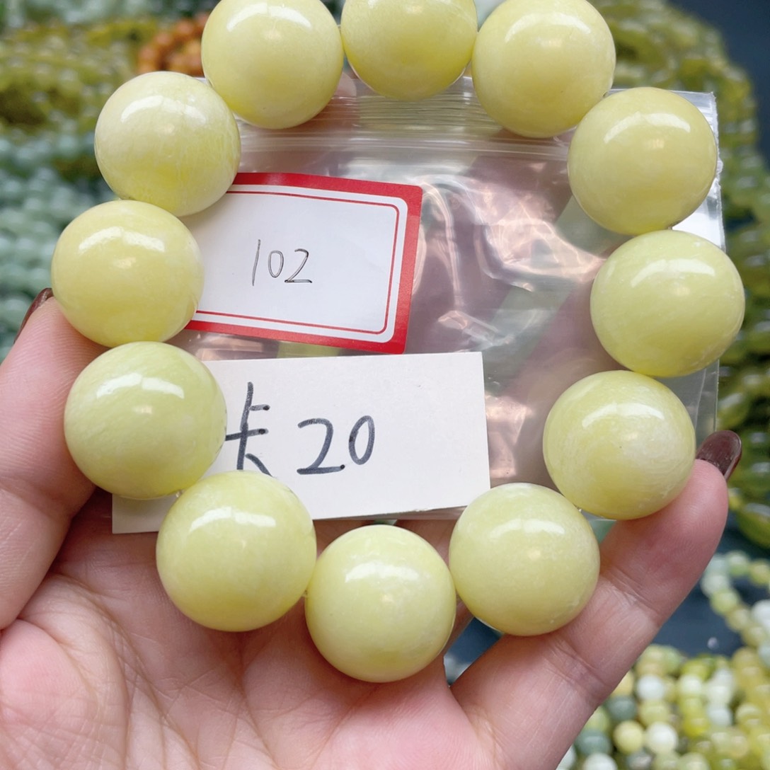 未镶嵌蛇纹石玉手链