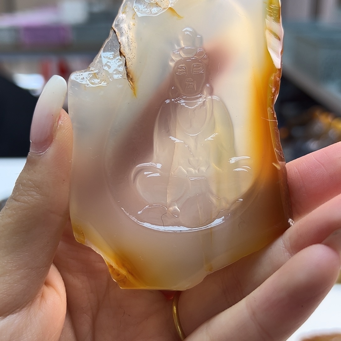 玛瑙/玉髓未镶嵌吊坠(不含链)