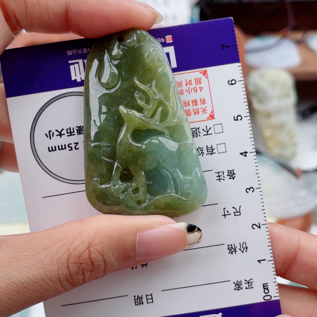 九***爷翡翠未镶嵌颈饰一路有你