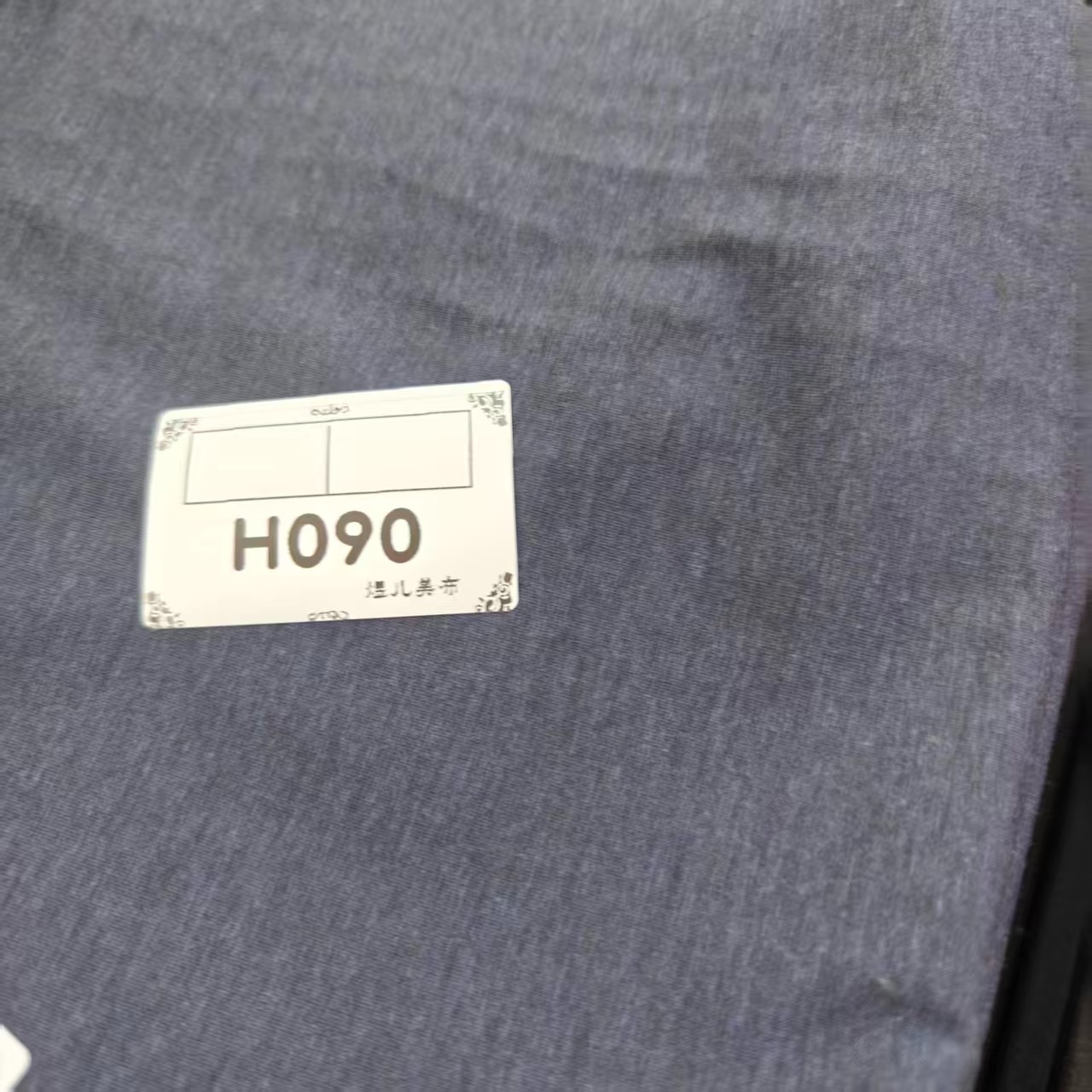 090深花纱蓝海藻雀眼布料瑕疵