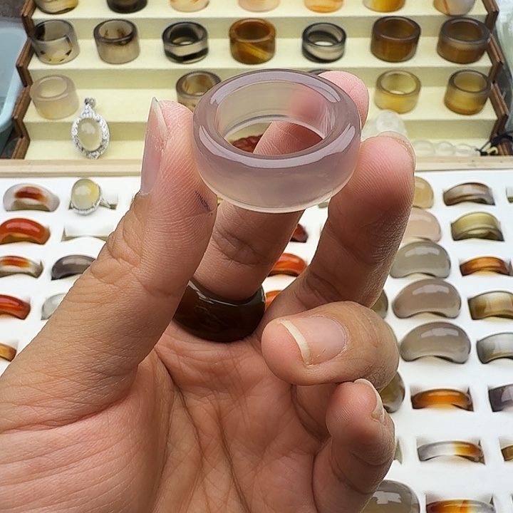 P***瘾玛瑙/玉髓未镶嵌戒指