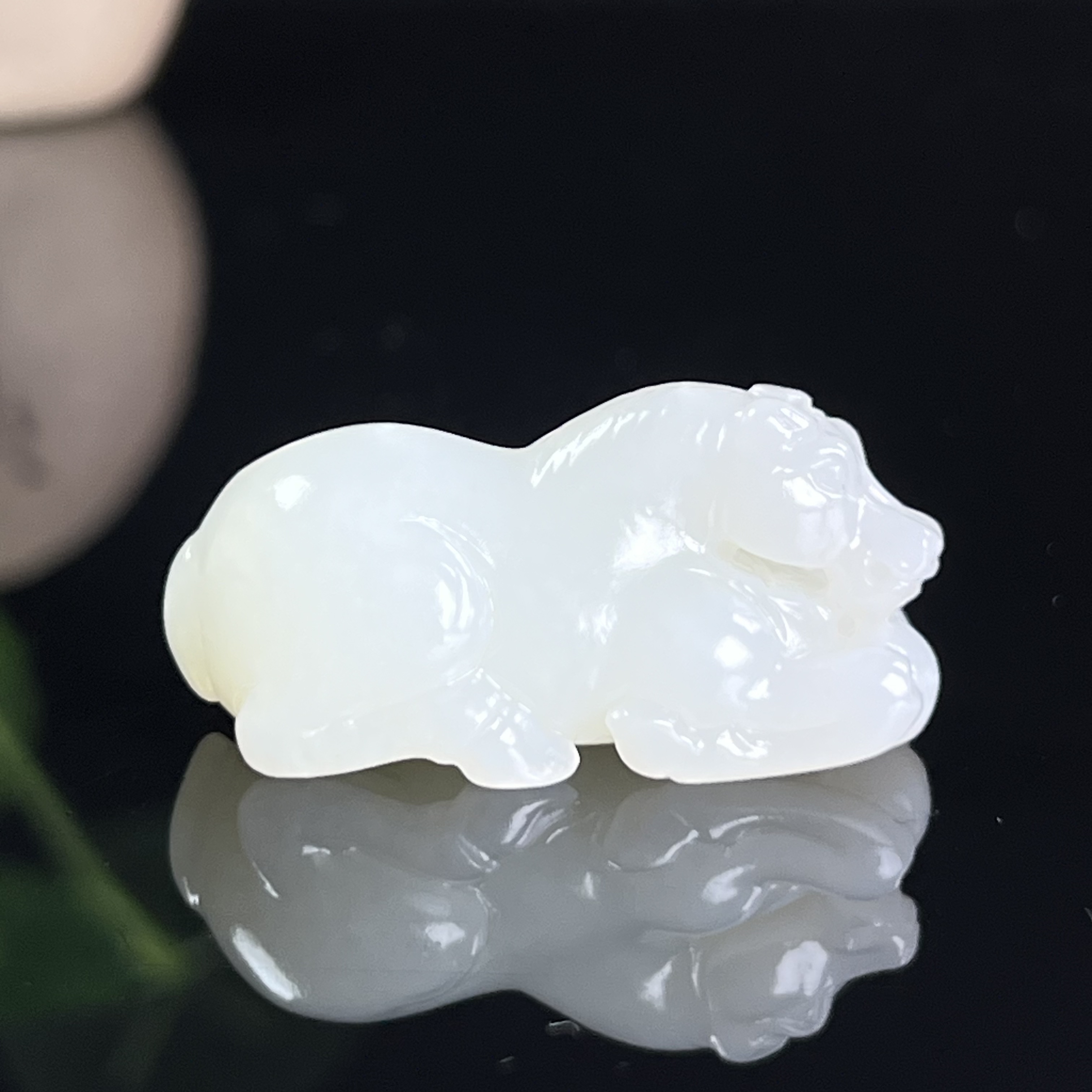 和田玉生肖马挂件吊坠时尚立体雕刻男女款马到成功（颜色略有偏差）