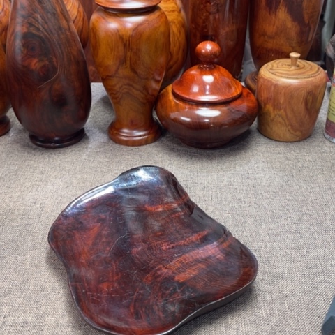 交趾黄檀（大红酸枝）果盘