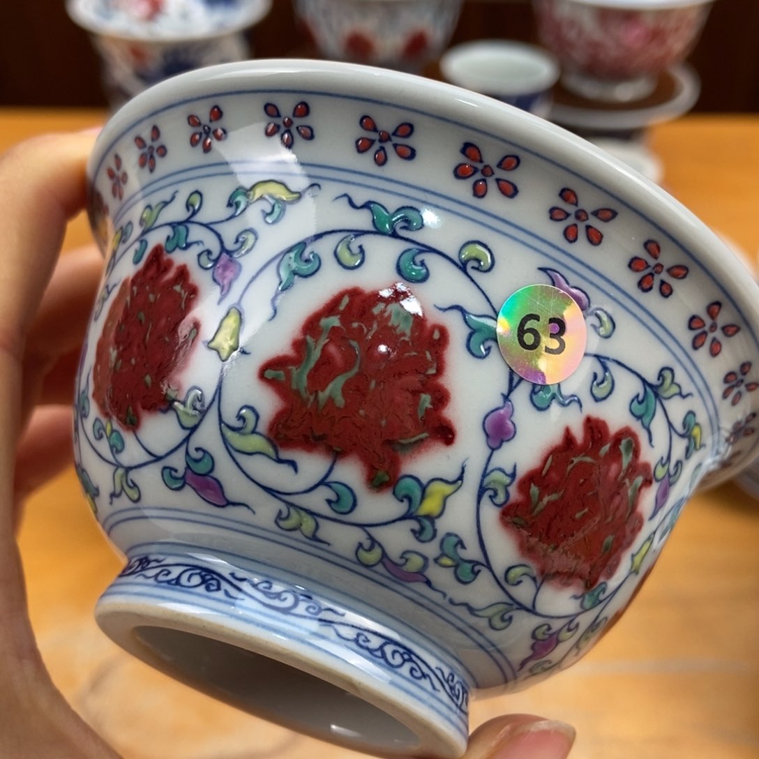 手绘现代茶具非古董