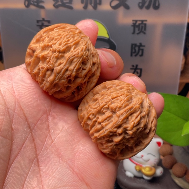 文玩核桃吊坠磨盘40全品微瑕疵