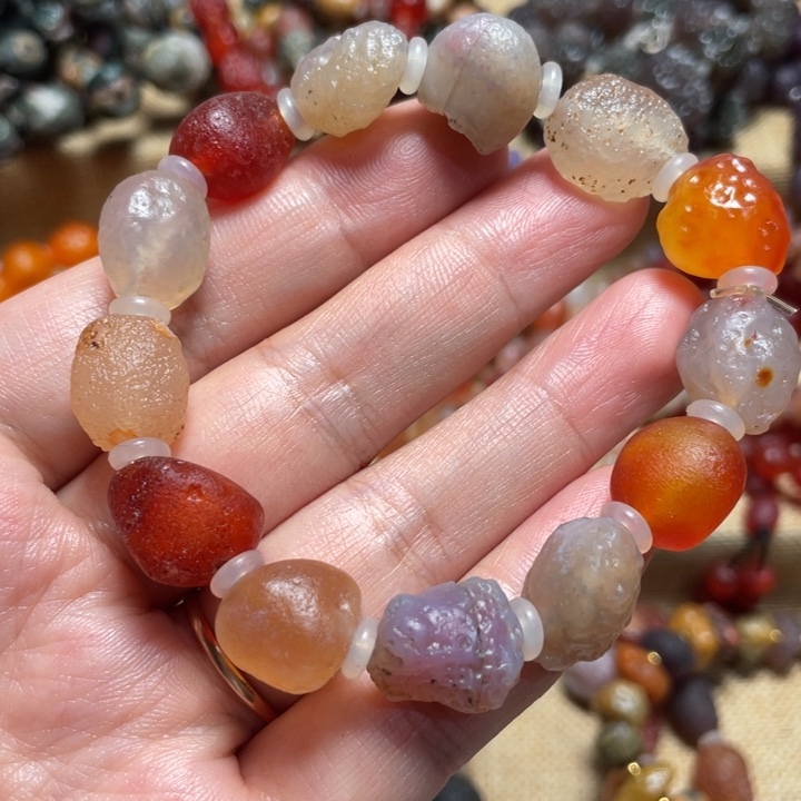 玛瑙/玉髓合金手链