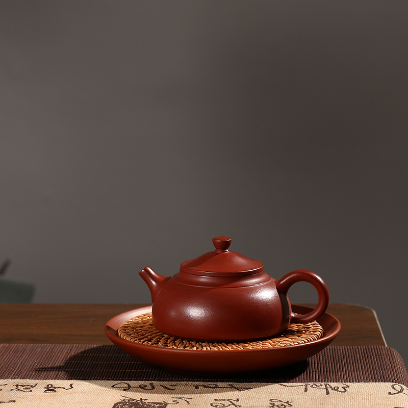潮州大红袍手工韩山壶130cc功夫工夫家用朱泥纯手工冲茶罐