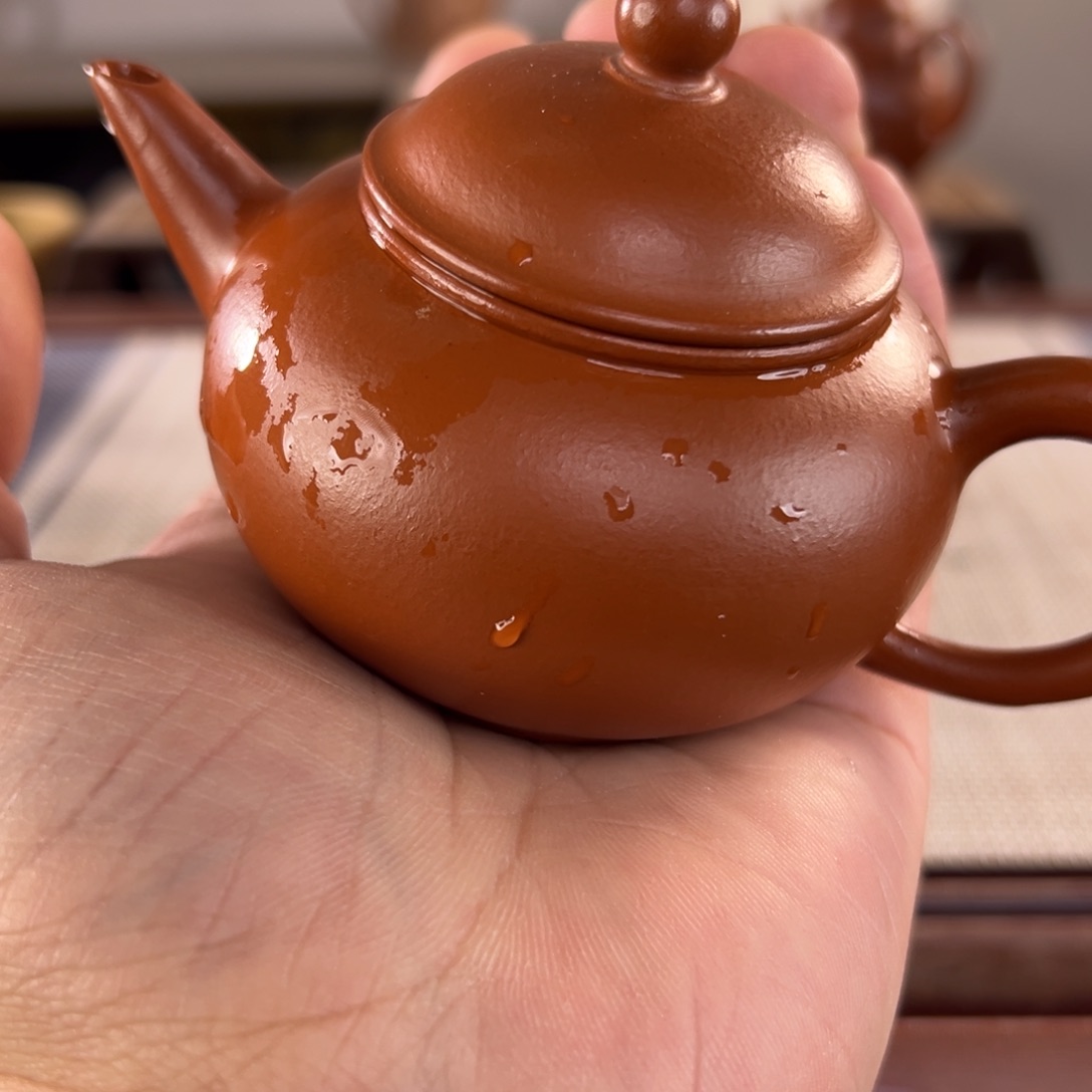 紫砂微瑕茶壶宜兴原矿紫砂