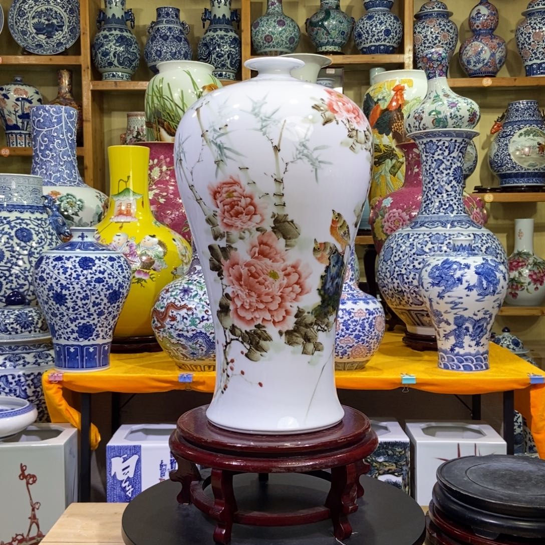瓶景德镇陶瓷花瓶摆件