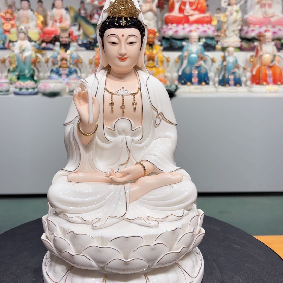 【闪购商品】摆件瓷摆件观音12吋