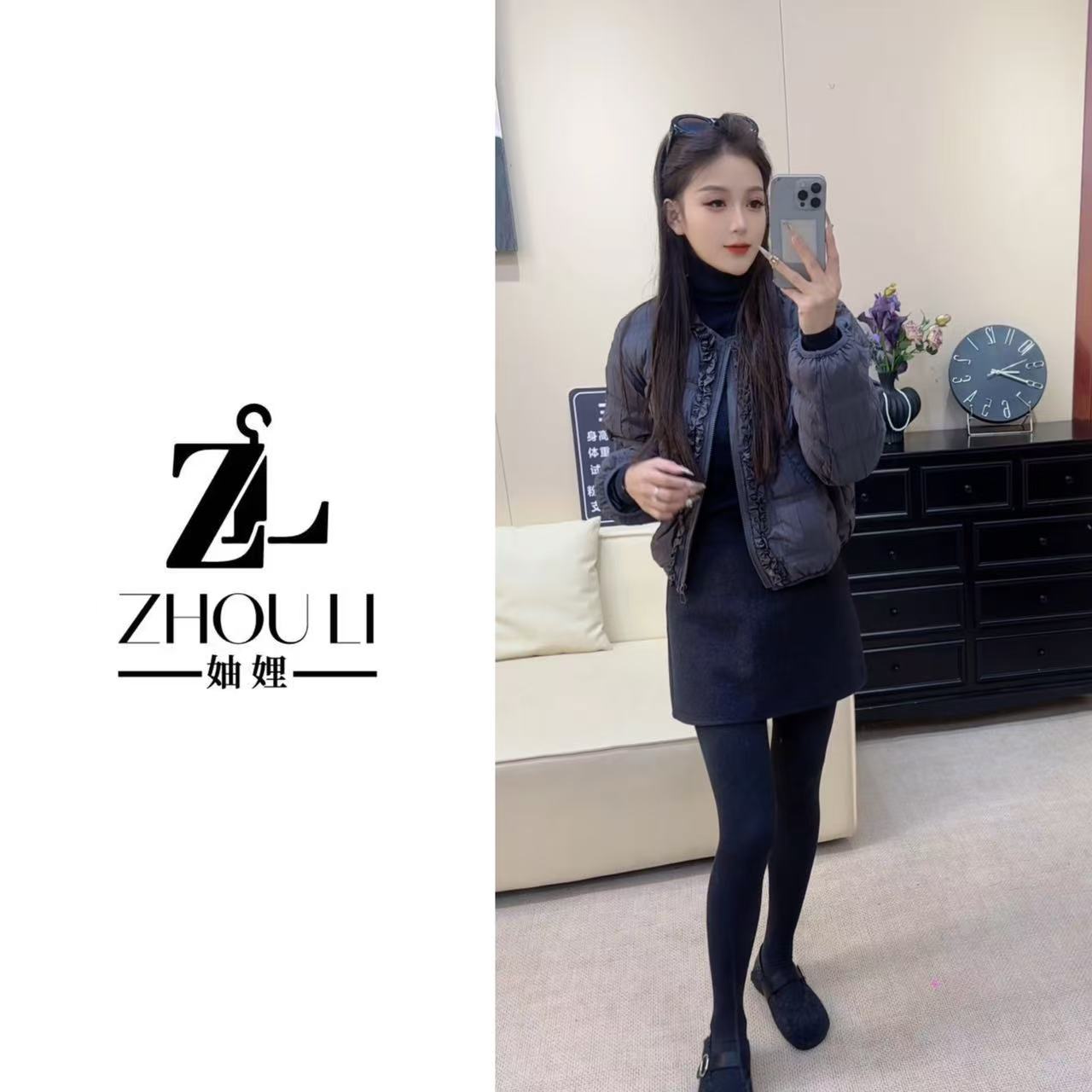 妯娌甄选【花边羽绒】冬季新款90白鸭绒洋气设计感小众显瘦羽绒服