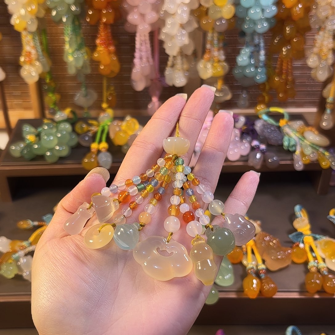 玛瑙/玉髓未镶嵌车挂