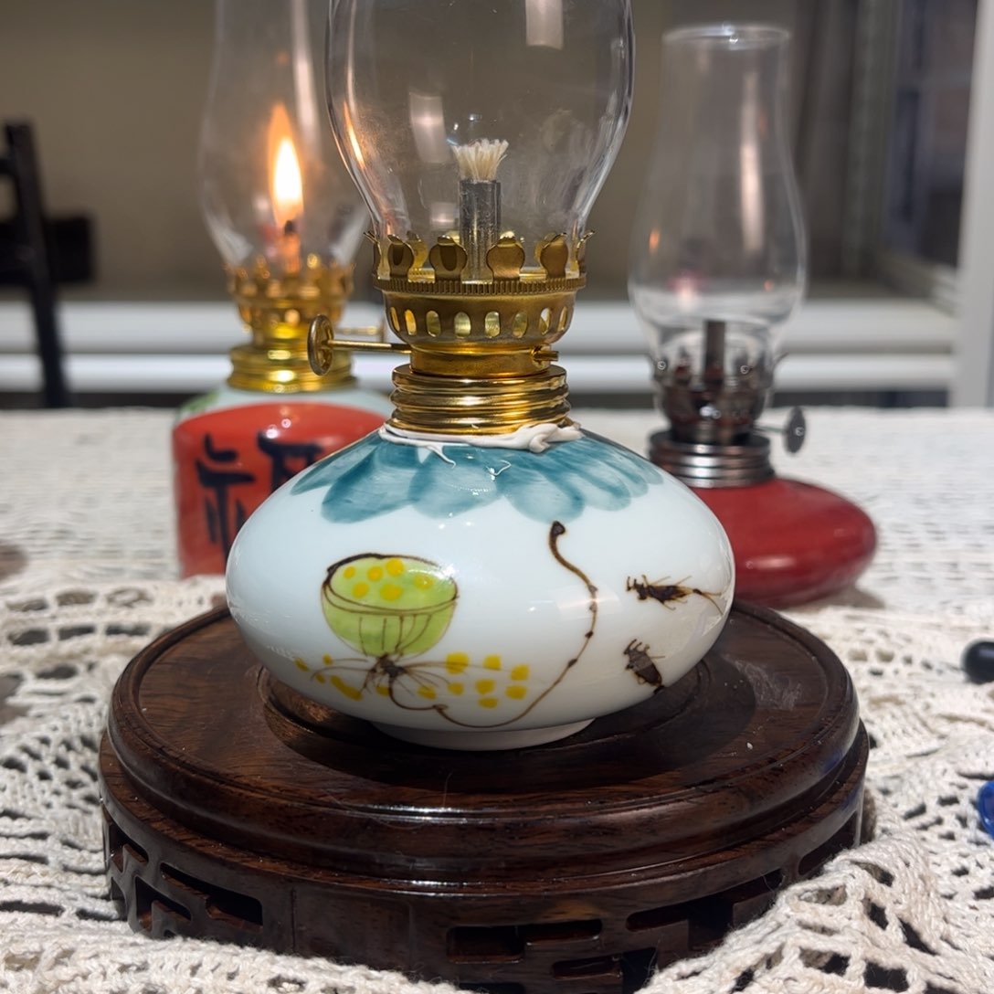 摆件景德镇陶瓷香薰灯