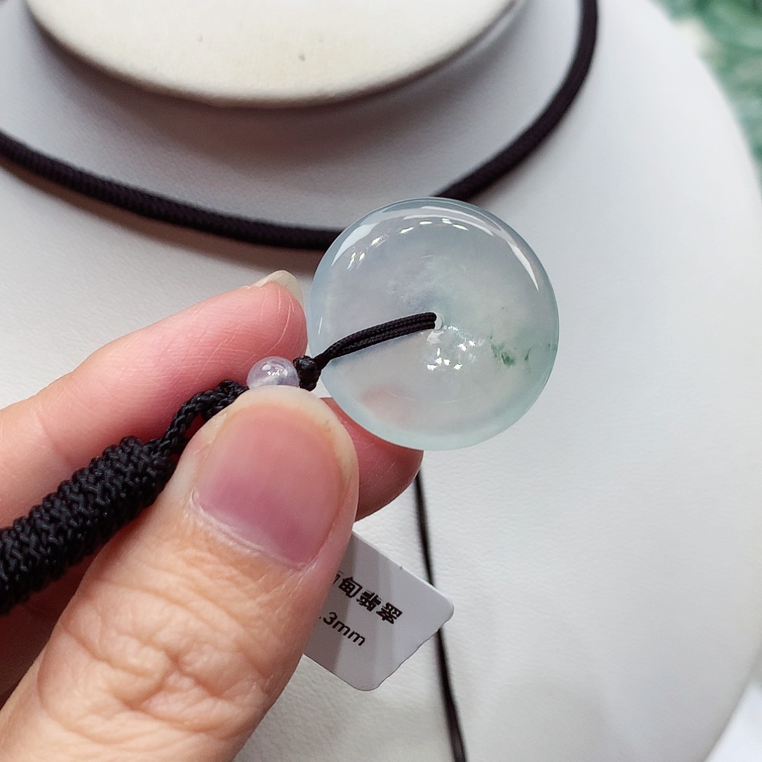 颈饰未镶嵌翡翠编号16，22.4/4.3