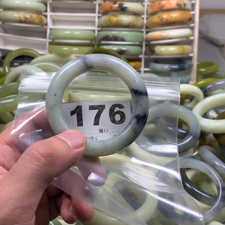 蛇纹石玉手镯未镶嵌耀*～