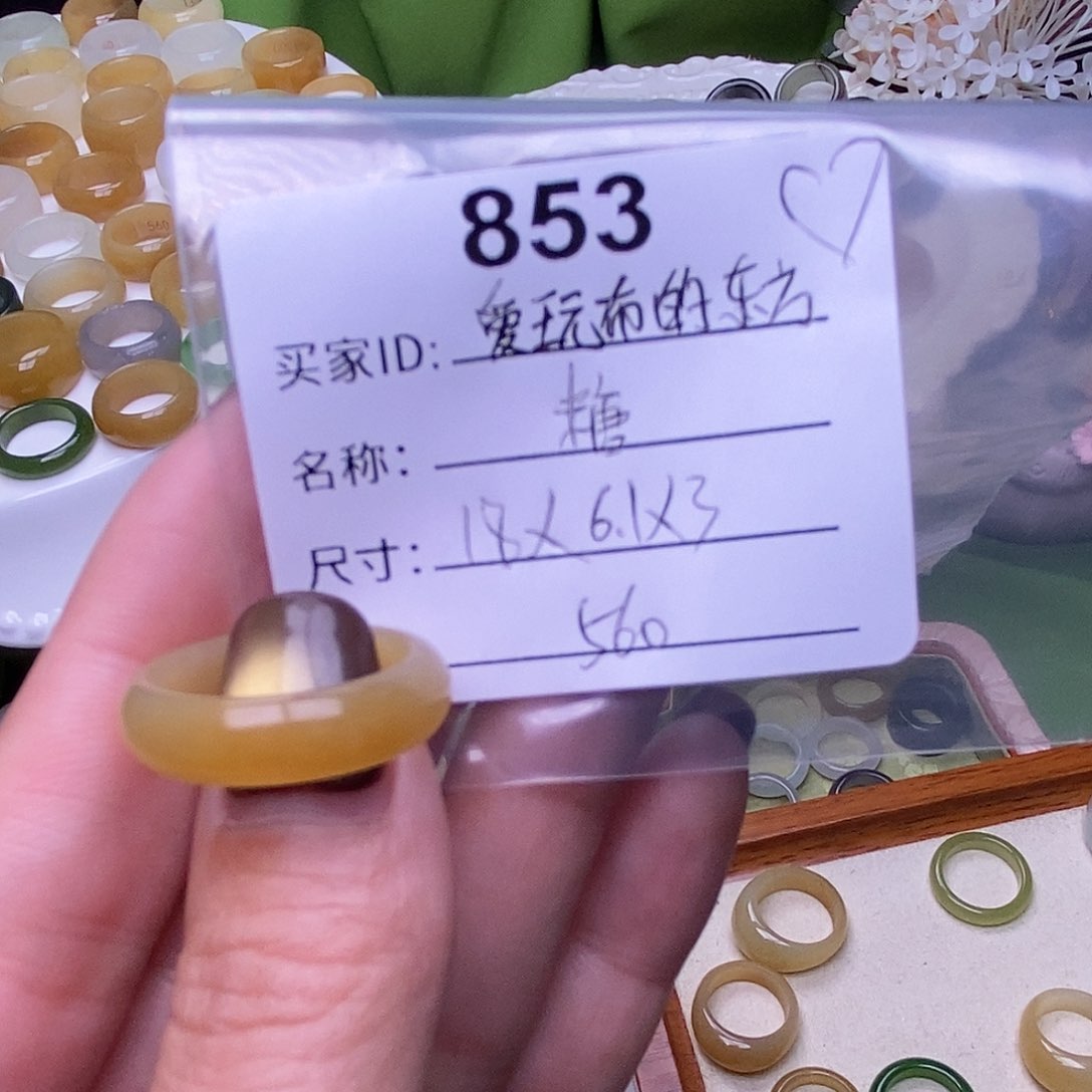 未镶嵌戒指和田玉爱****方