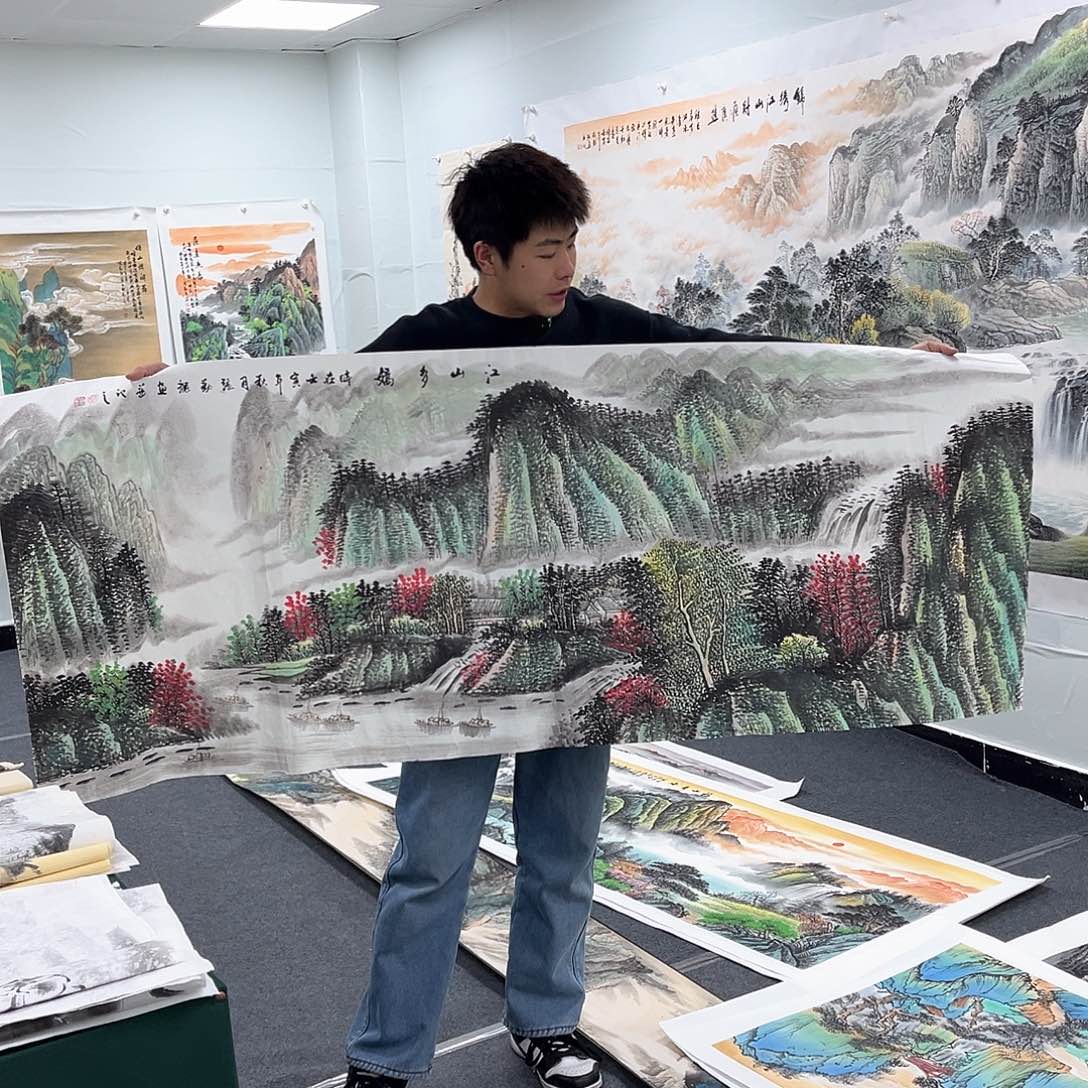 国画国画纯手工作品