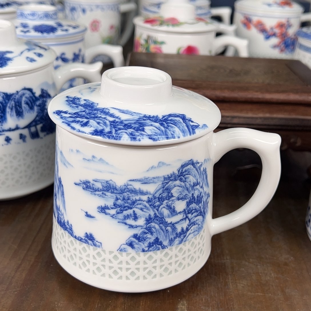 景德镇陶瓷高温陶瓷办公杯