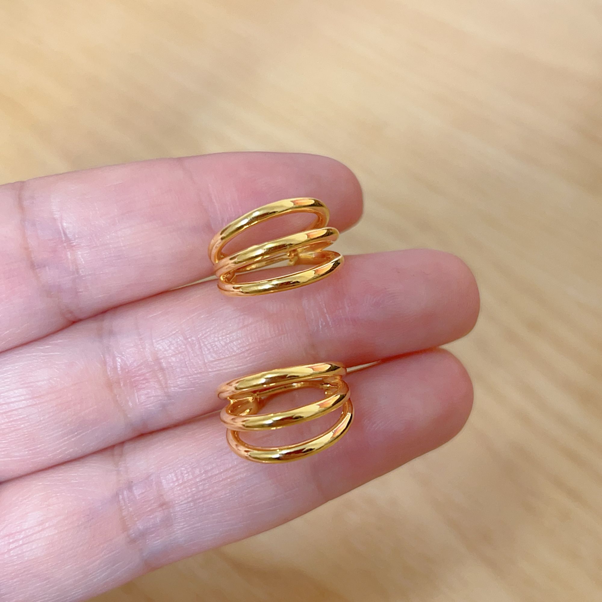 足金999 猫爪耳扣 5D工艺 按克卖 A4