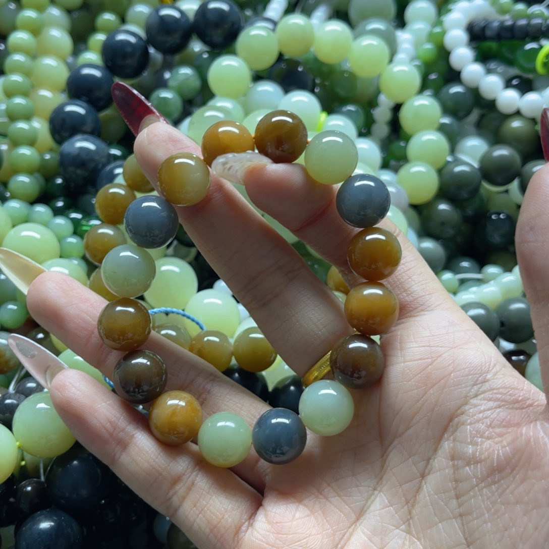 和田玉手链未镶嵌S*.