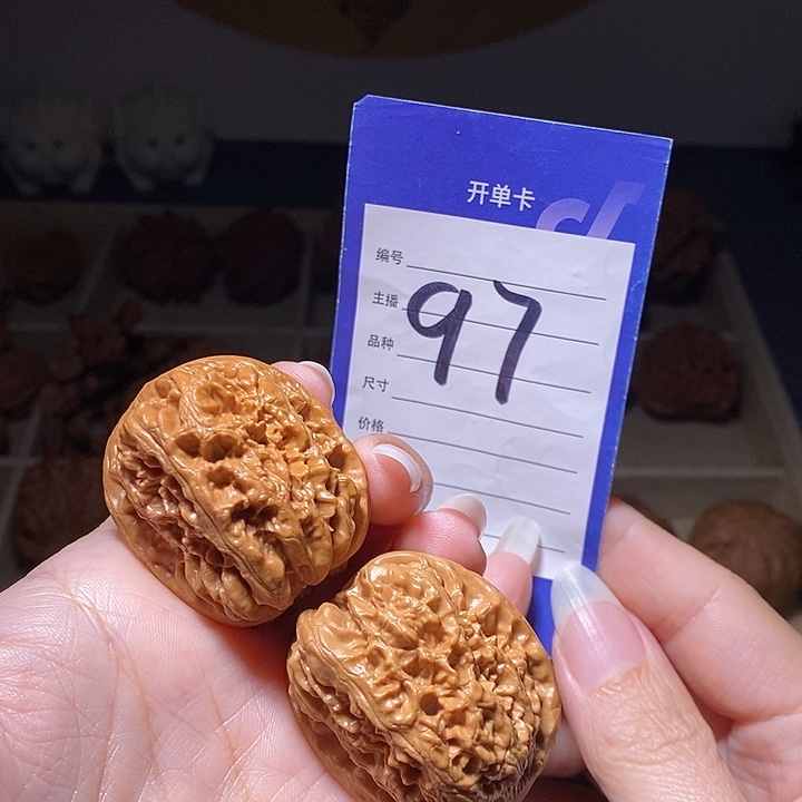 文玩核桃把件西北将军35左右
