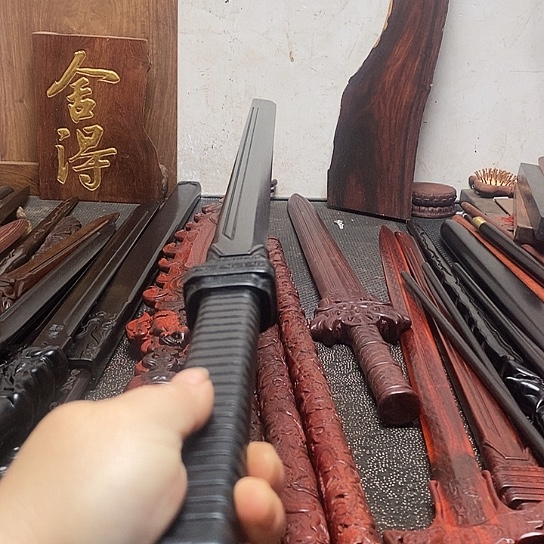 紫光檀木木88长星辰刀